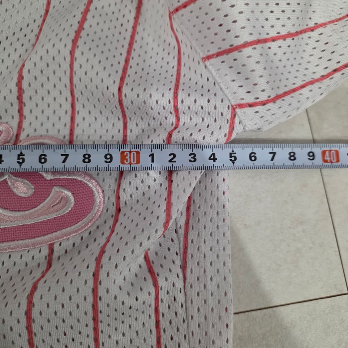 롯데자이언츠 핑크 스트라이프 유니폼 3사이즈 상품이미지10