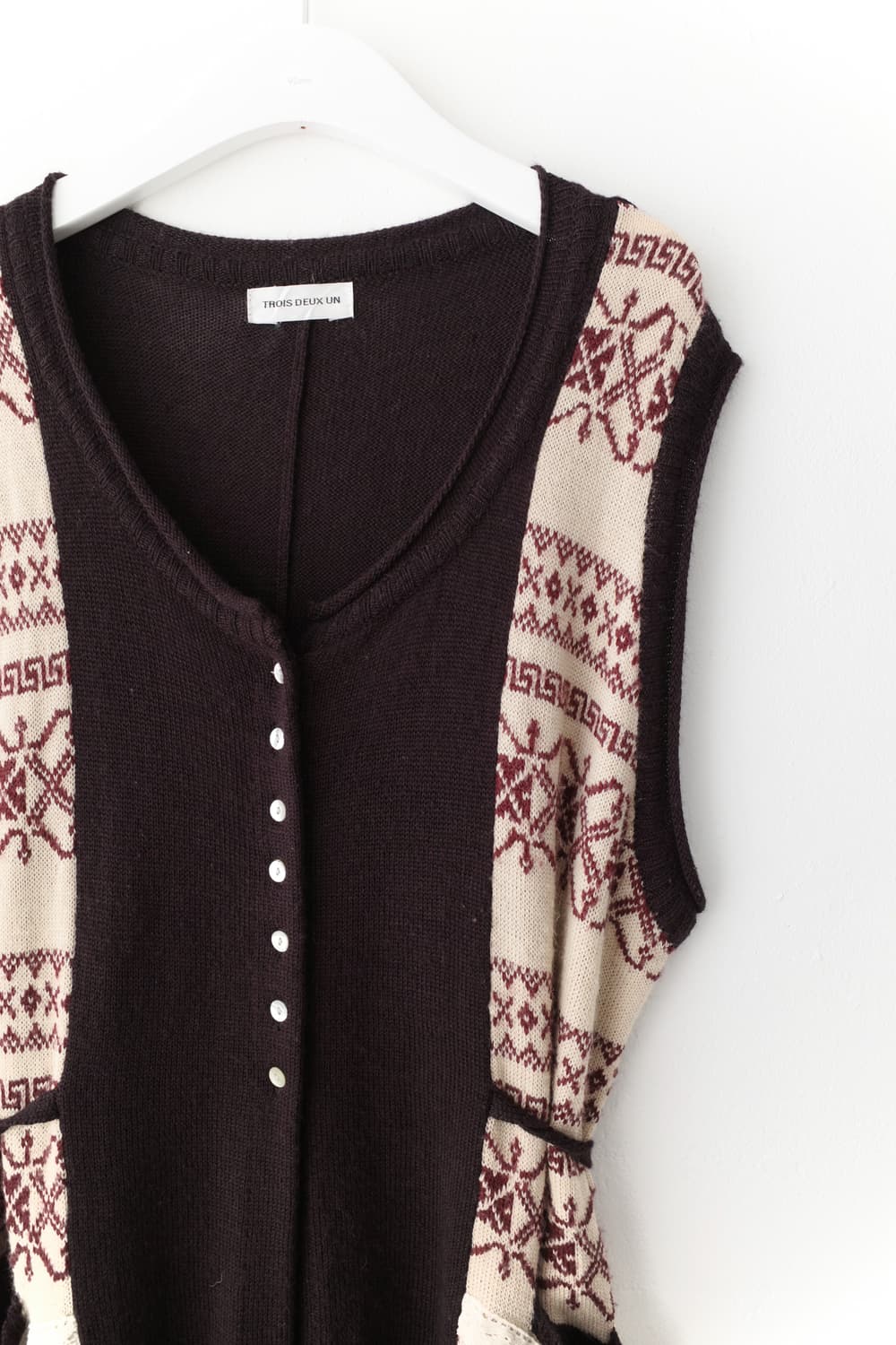 nordic sleeveless long cardigun 상품이미지3