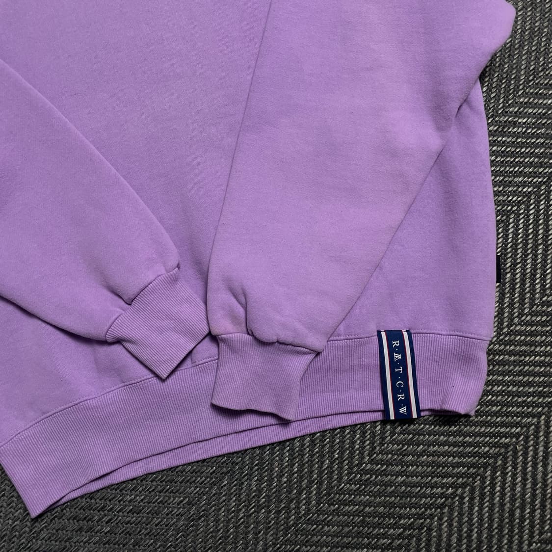 로맨틱크라운 스펠로고 박시핏 스웨트 셔츠 맨투맨 퍼플y 5348 상품이미지5
