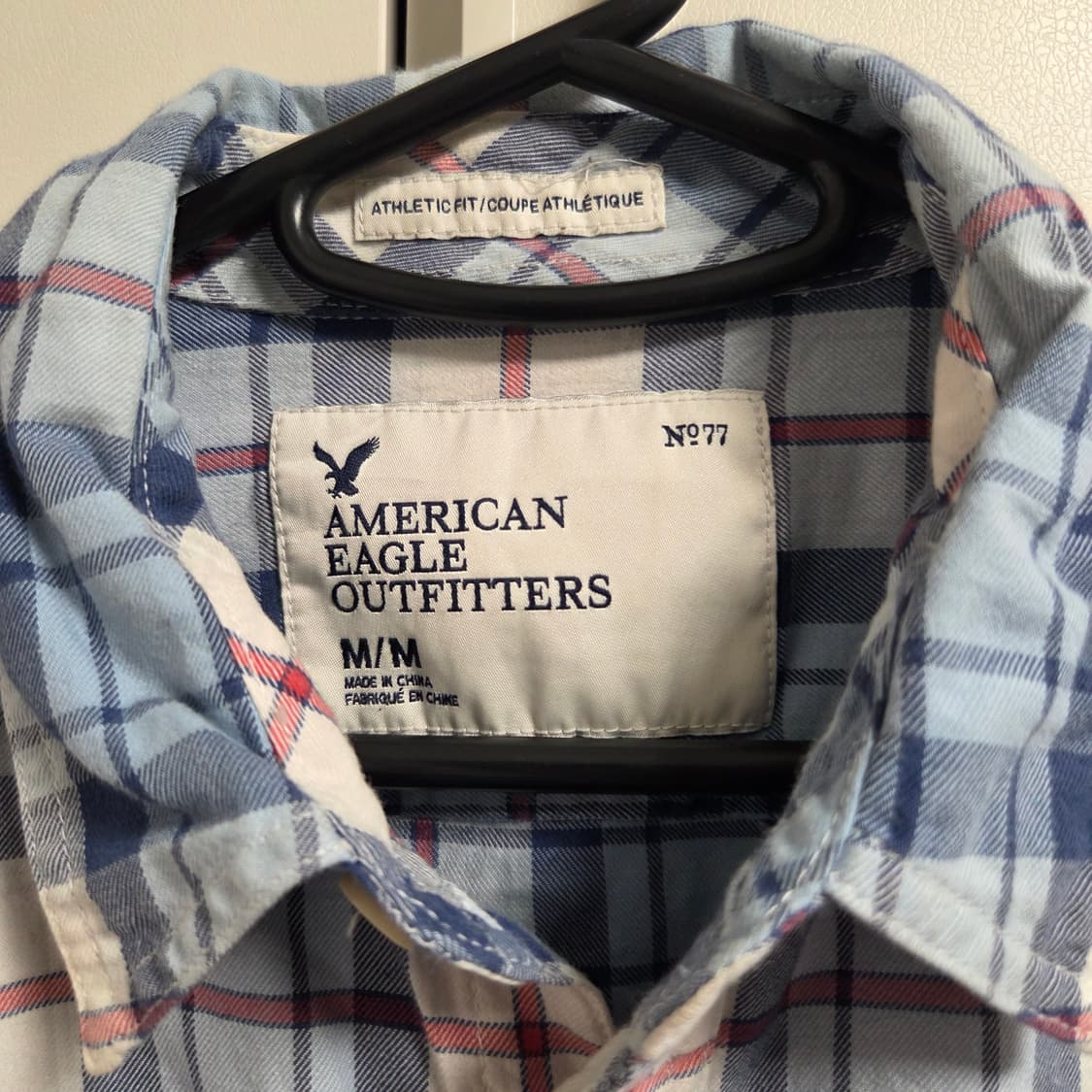 American Eagle 빈티지 체크 셔츠 L(100) 상품이미지3
