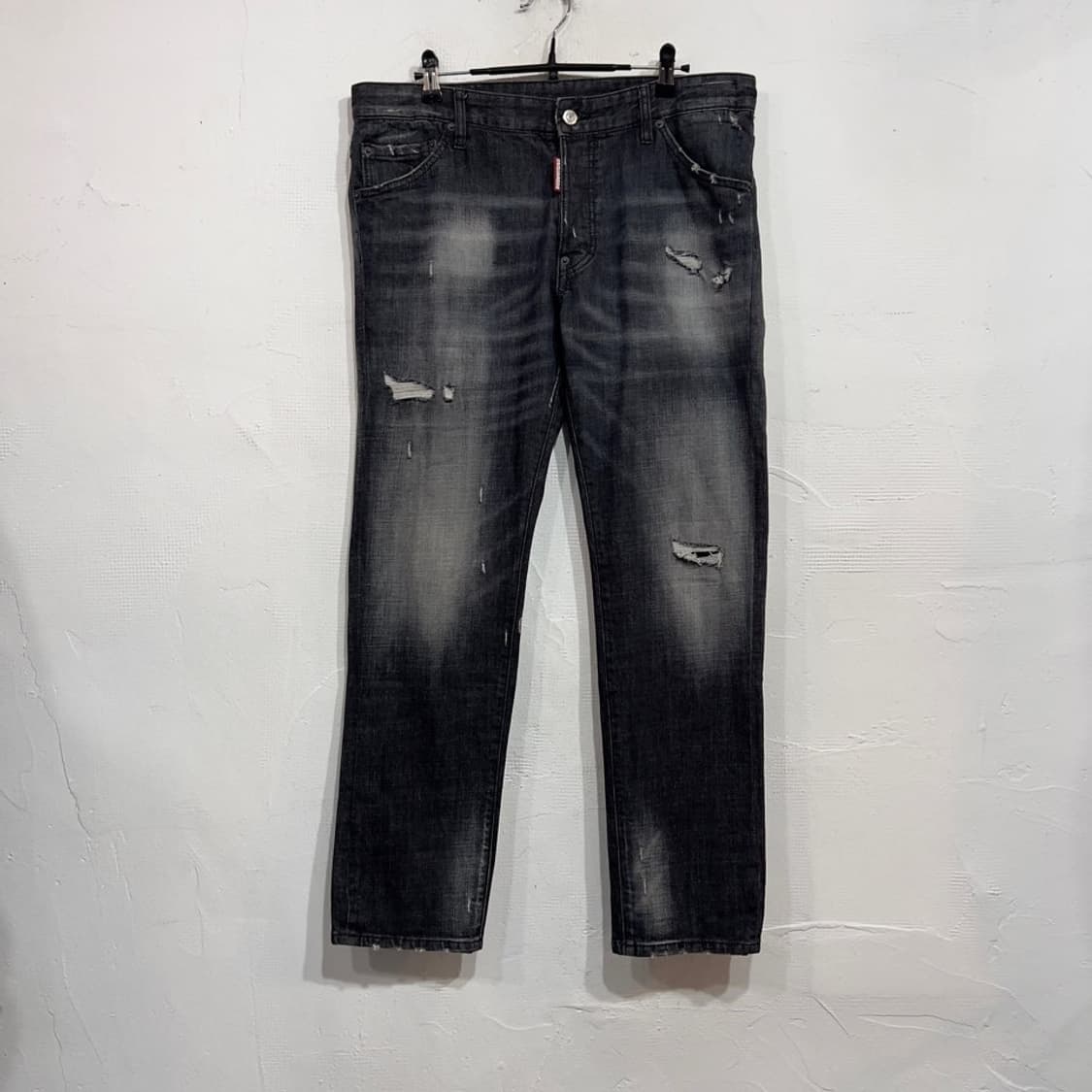 디스퀘어드2 1964 블랙패치 펑크 흑청바지 상품이미지2