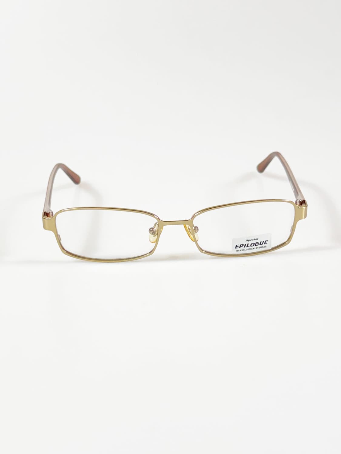 EPILOGUE 골드 슬림 스퀘어 메탈 빈티지 안경 상품이미지1