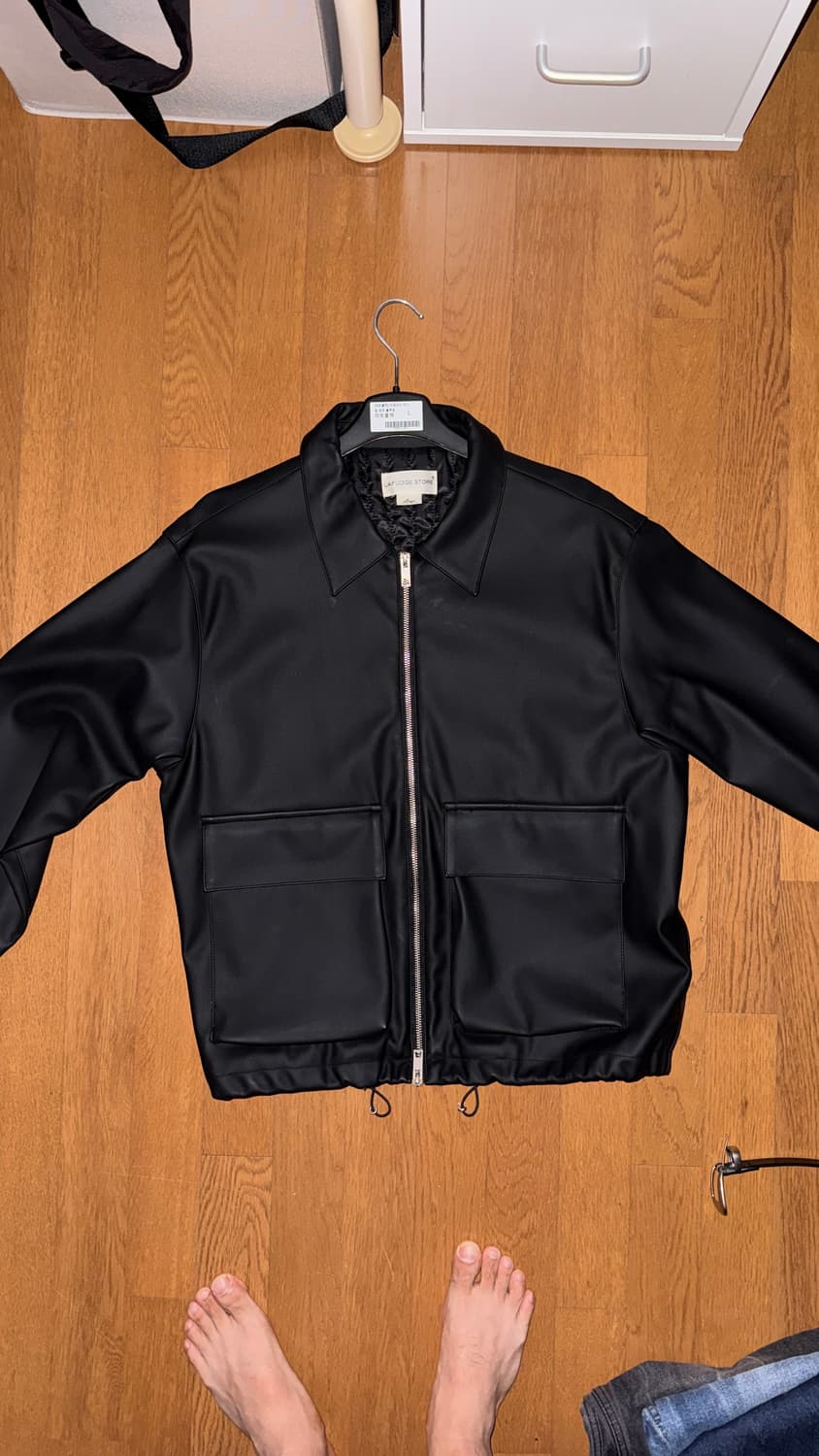 라퍼지스토어 매트 블랙 가죽자켓 상품이미지1