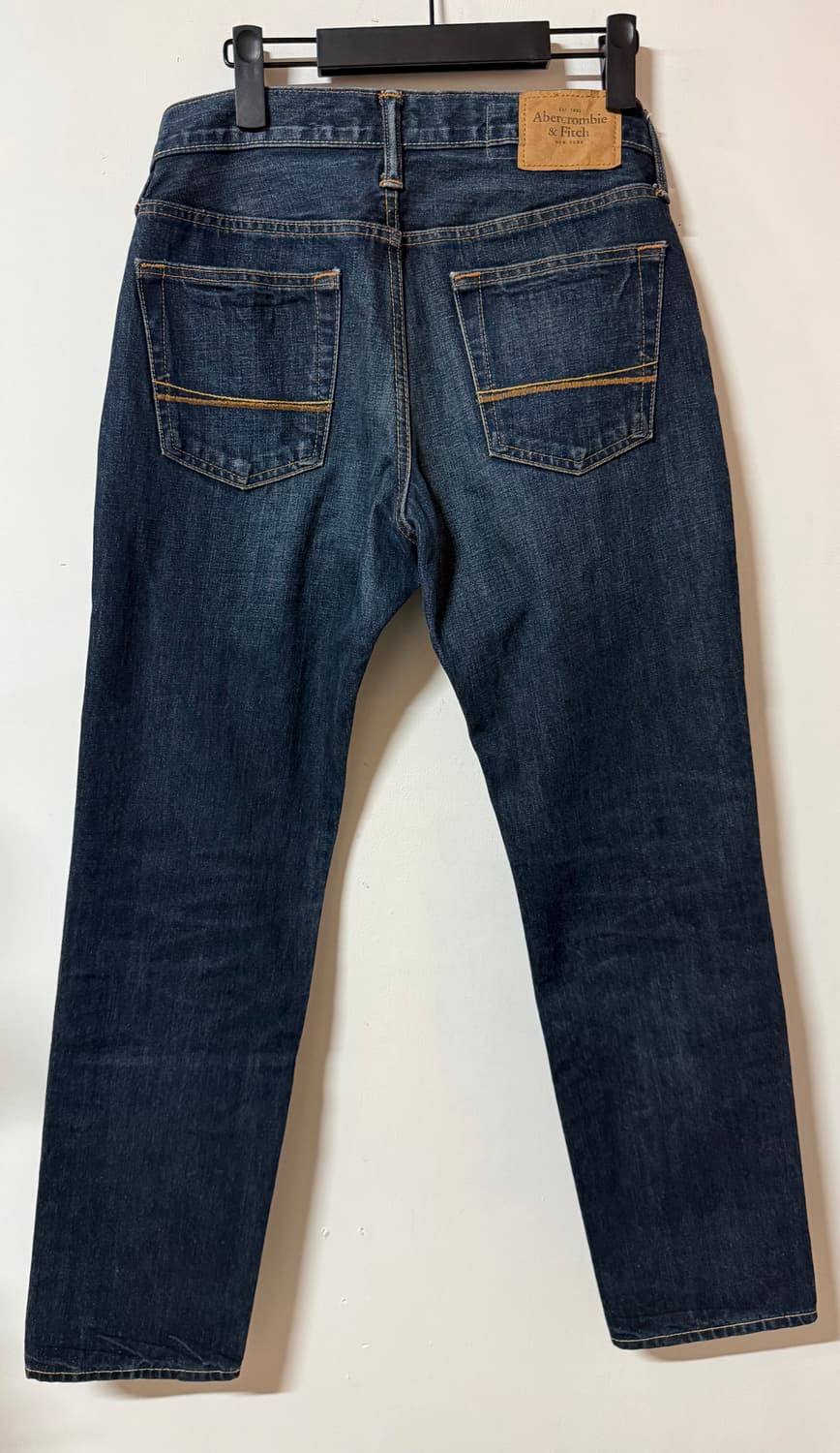 롱다리핏 진청 아베크롬비앤피치 데님 팬츠 빈티지 y2k 슬림핏 상품이미지4