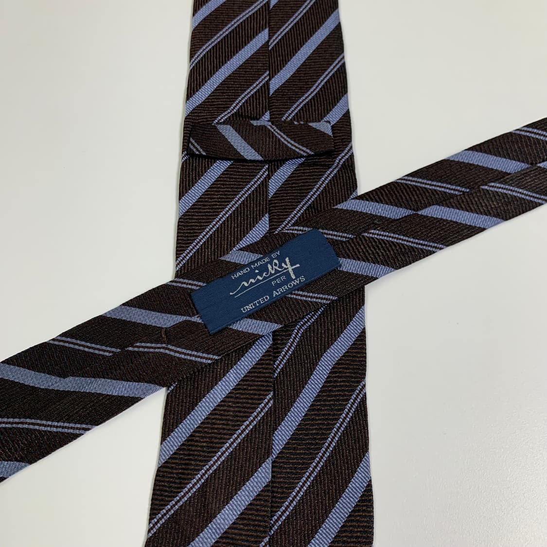 유나이티드 애로우즈 클래식 스트라이프 빈티지넥타이 100실크 A+ 상품이미지4