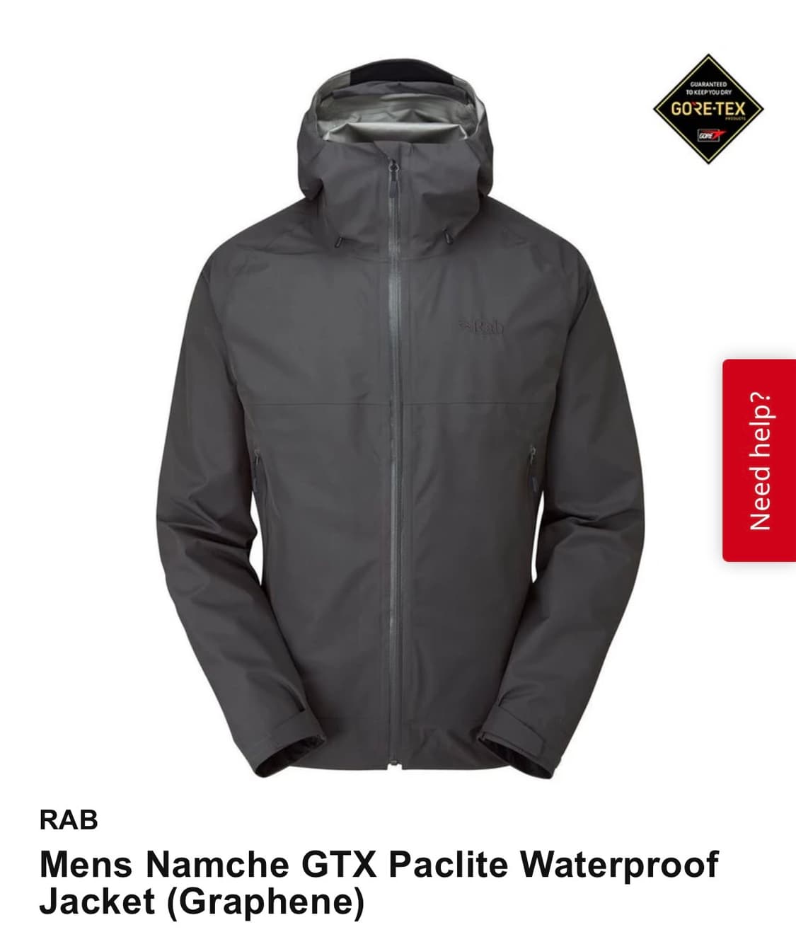 랩 rab 남체 namche 팩라이트 그래파인 US.L 상품이미지1