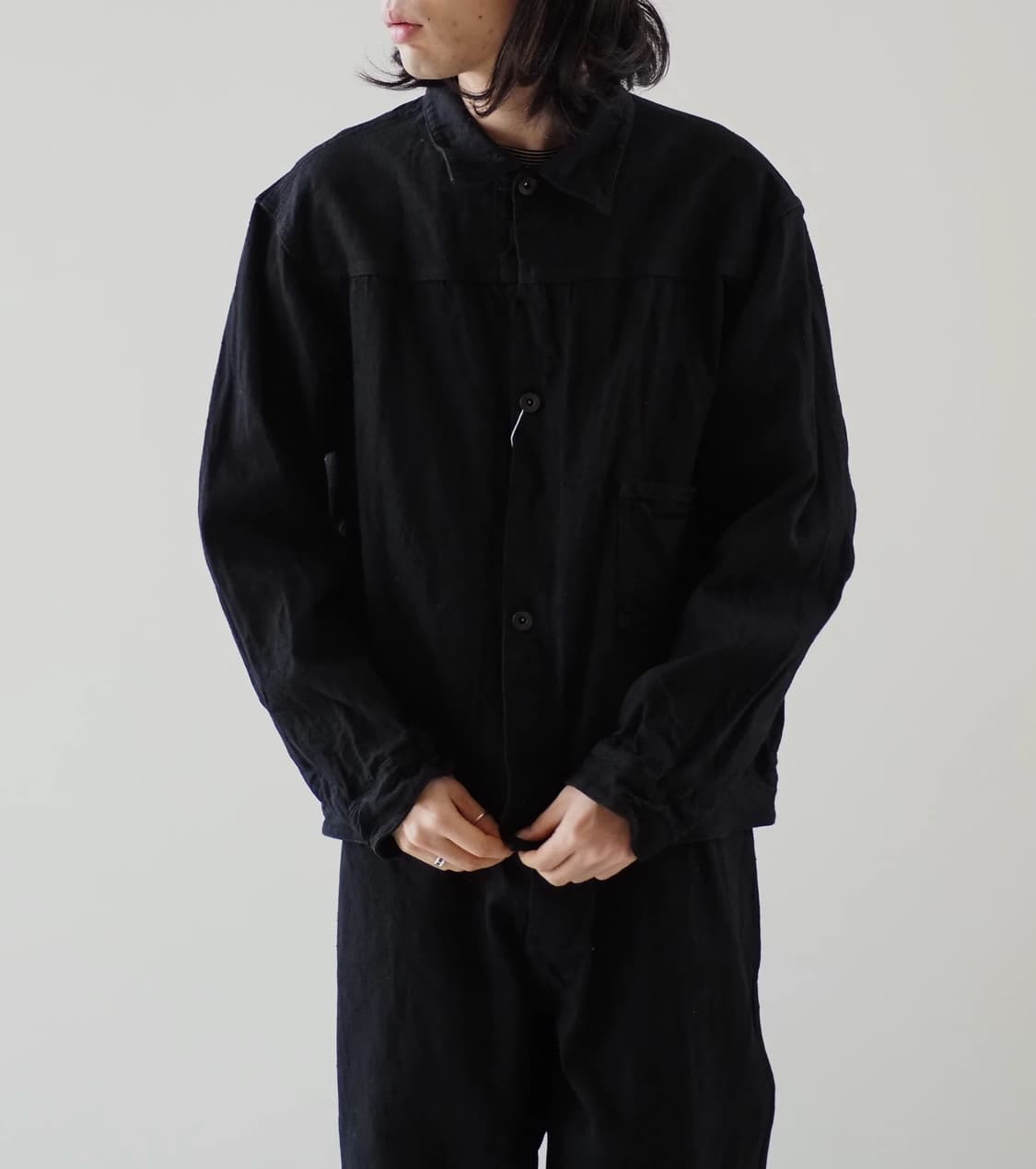 [4] 24AW 코모리 데님 자켓 블랙 새제품 팝니다 상품이미지9