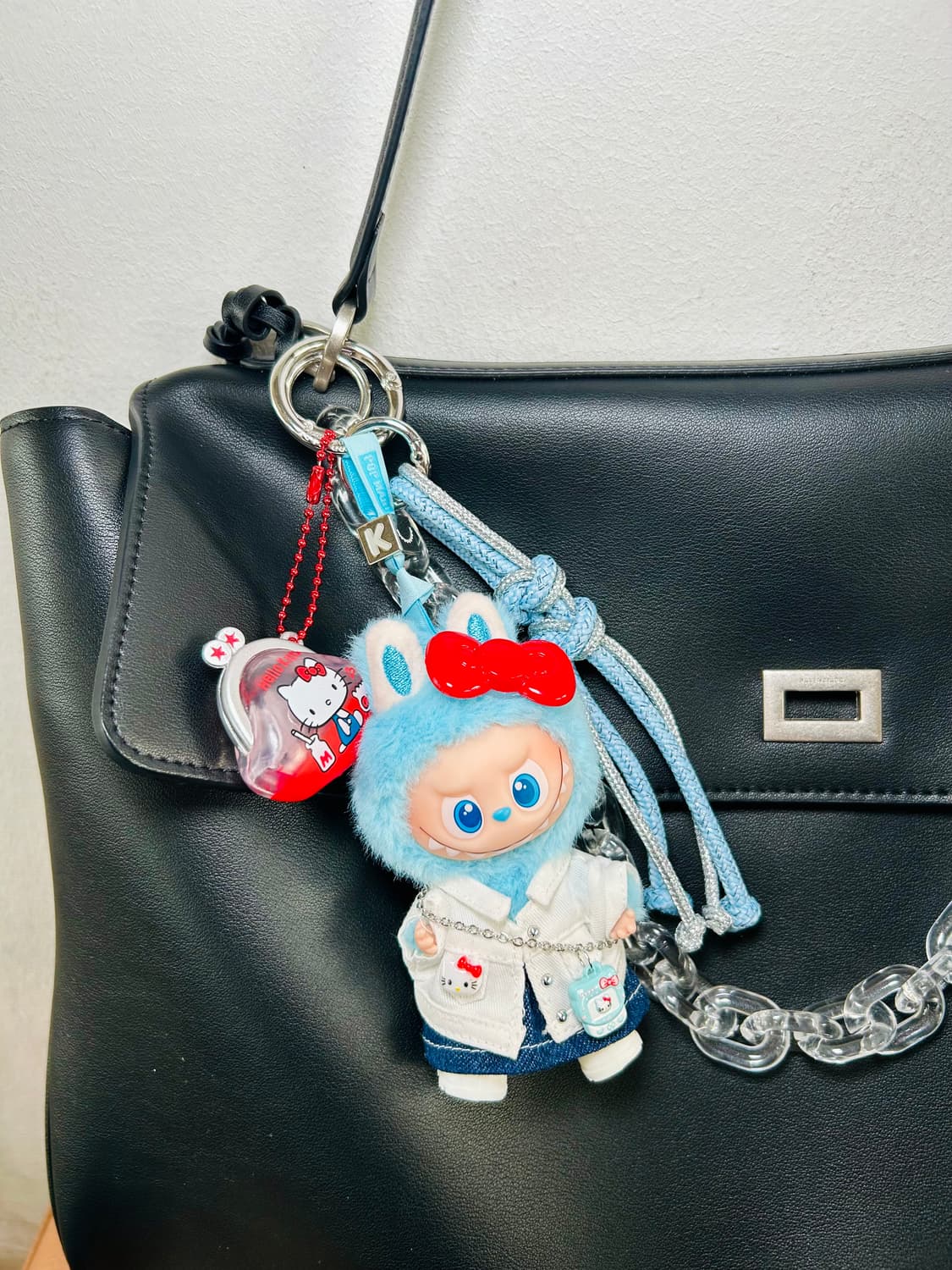 🐰미니라부부 내 마음속 비밀번호”K”커스텀키링 상품이미지6