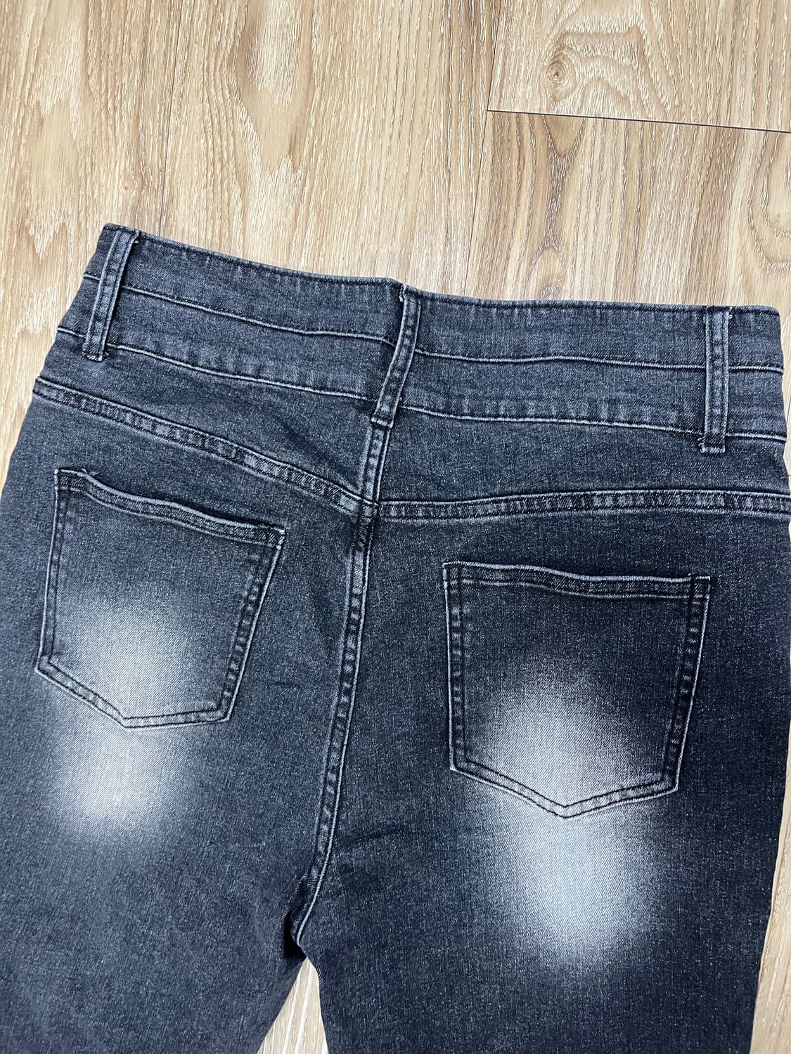 플레어 흑청바지 2XL 상품이미지2