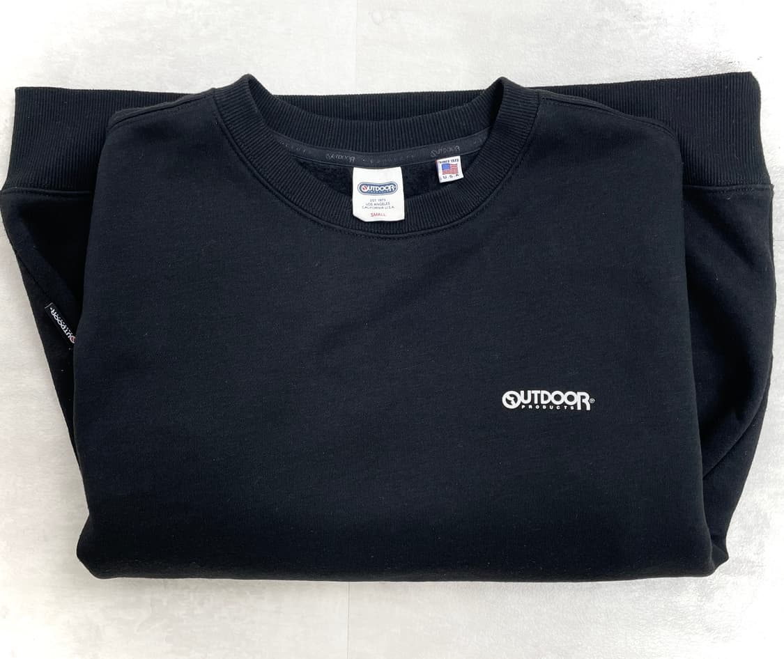 OUTDOOR PRODUCTS 블랙 로고프린트 맨투맨 상품이미지3