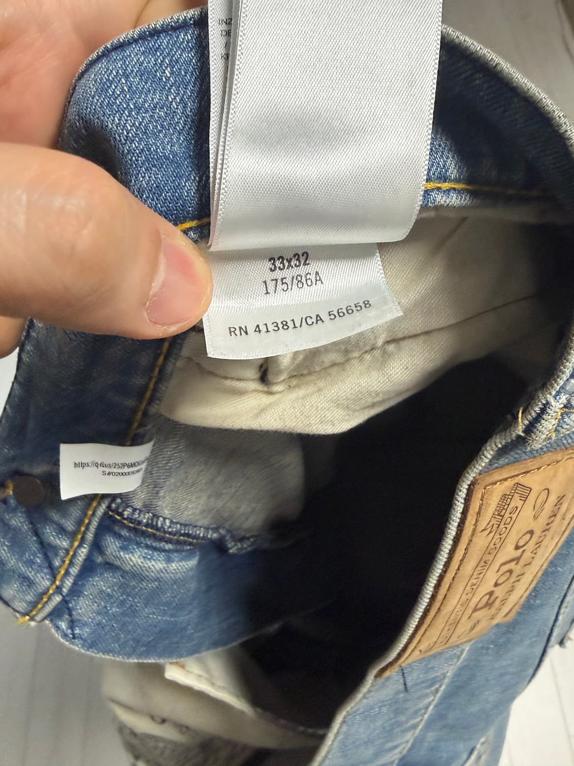 폴로 랄프로렌 햄튼 릴렉스 스트레이트 진(연청 33/32) 상품이미지3