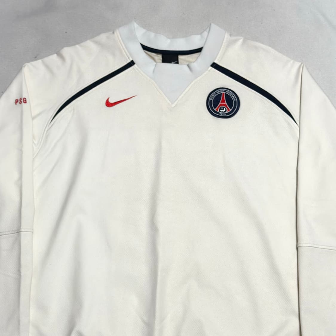 XL 나이키 파리 생제르맹 화이트 트레이닝 탑 상품이미지1