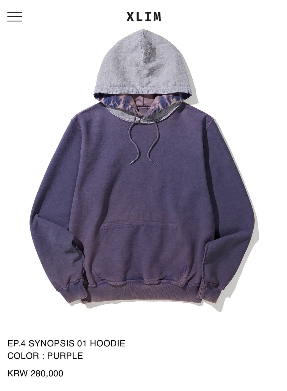 Xlim EP.4 synopsis 후드 3사이즈 상품이미지2