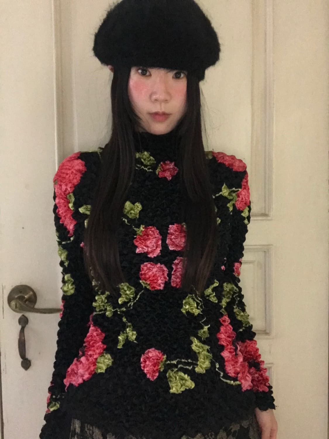 vintage angora beret hat 상품이미지4
