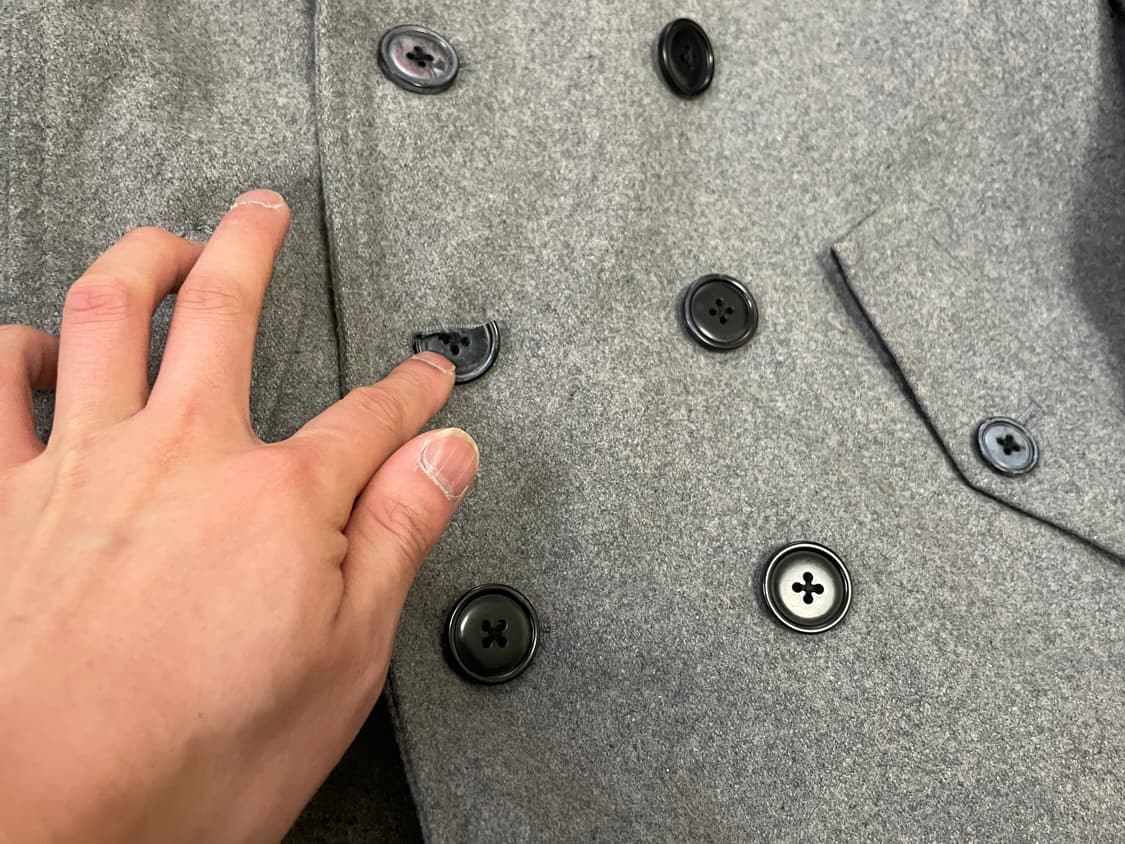 시멘틱디자인 더블 브레스티드 피코트 상품이미지2