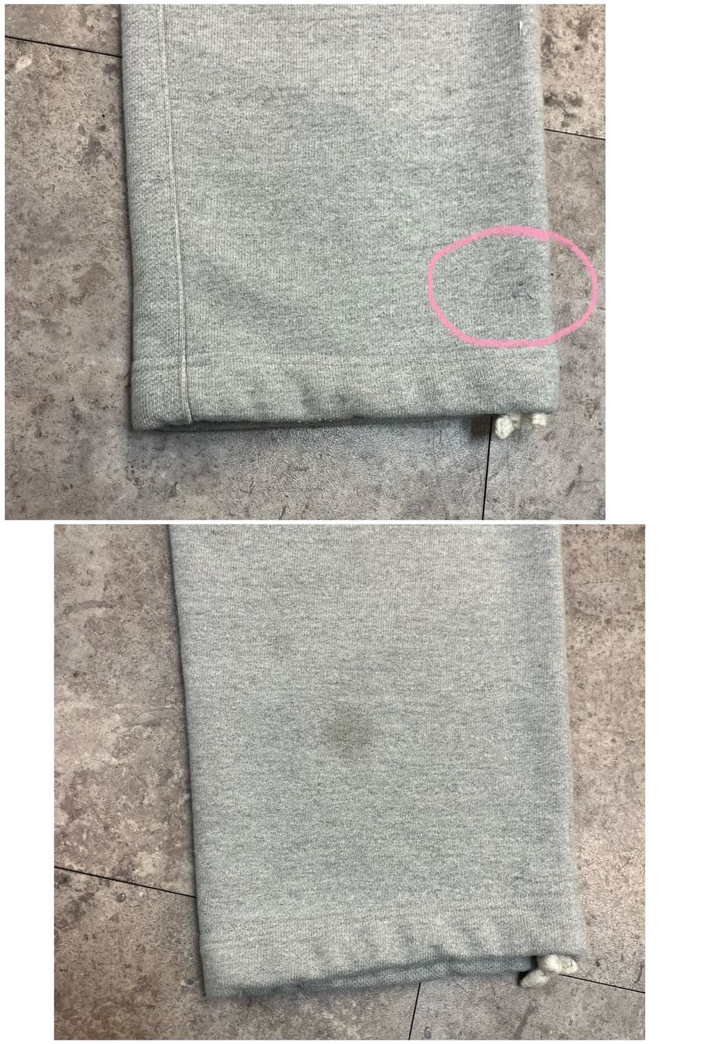 에스피오나지 밴딩 스웻 팬츠 그레이 XL #csz3271 상품이미지10