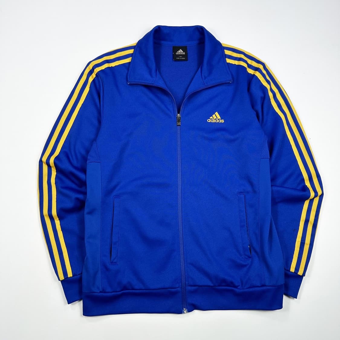 아디다스 오리지널 삼선 블루 트랙탑 져지 (실측 L) 상품이미지2