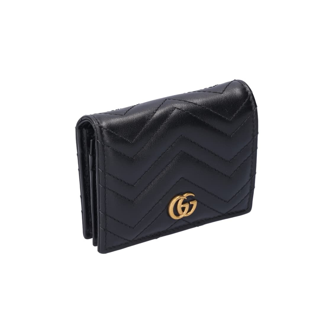 구찌 466492 GG 마몽 마틀라세 카드 지갑 레더 블랙 상품이미지6