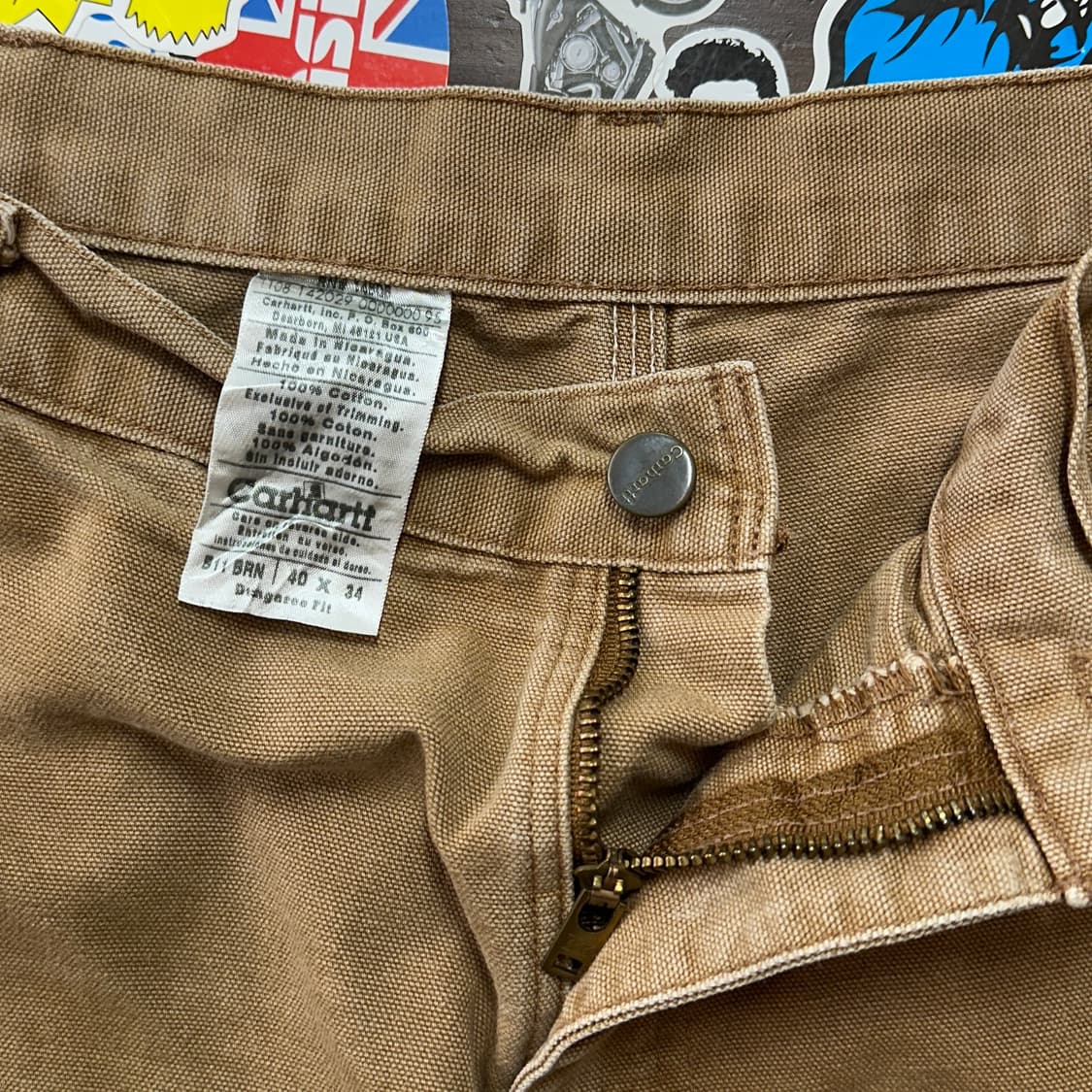 칼하트 카펜터 팬츠 B11-BRN 40 상품이미지8
