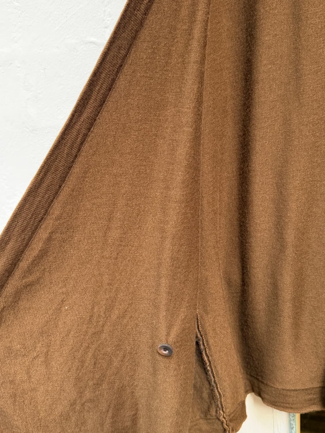 Genny Italy 제니 실크 울 블랜드 랩 가디건 IT46 상품이미지7