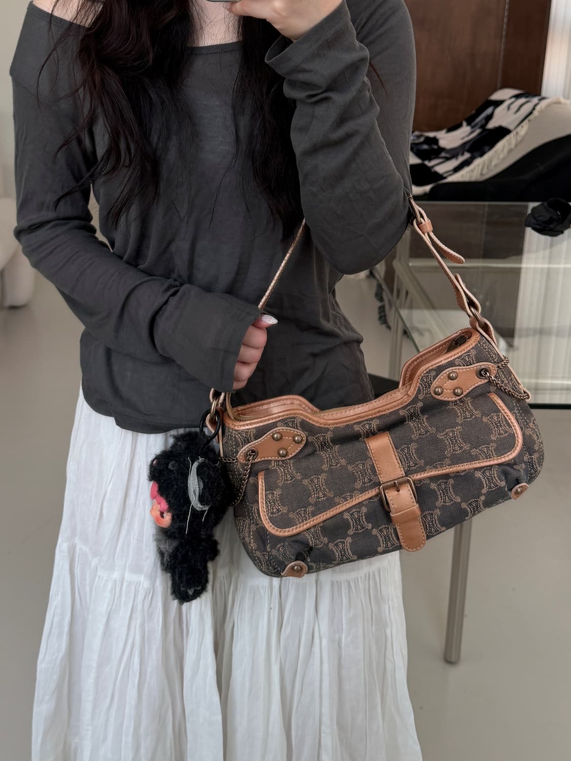 [Celine] Macadam Denim Shoulder Bag 상품이미지1