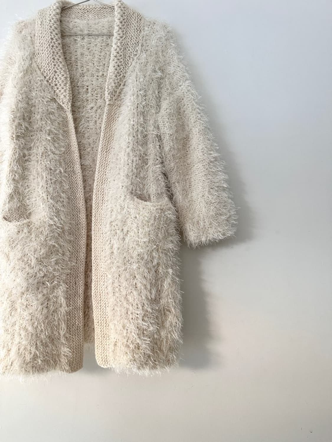 Loose warm cardigan / ivory 상품이미지2