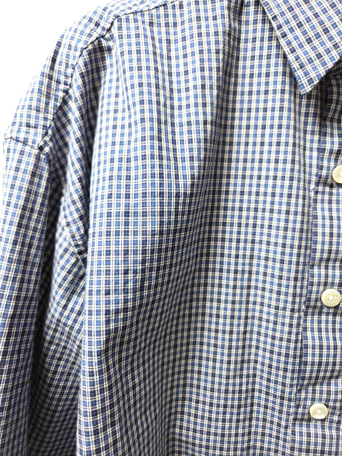 브라운야드 스테디 셔츠  블루체크 상품이미지2