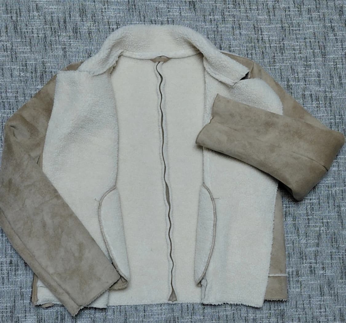 일본 GU 여성 무스탕 자켓 L 상품이미지2