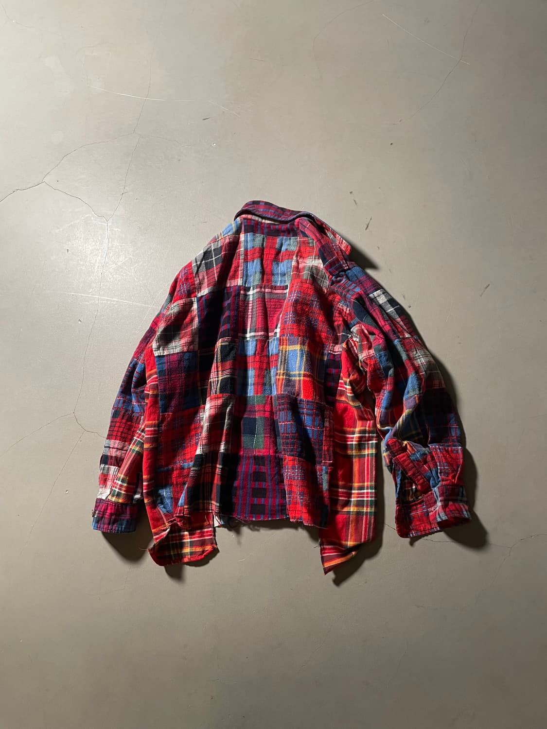 H•d Vintage R•M  Patchwork Flannel Shirt 상품이미지4