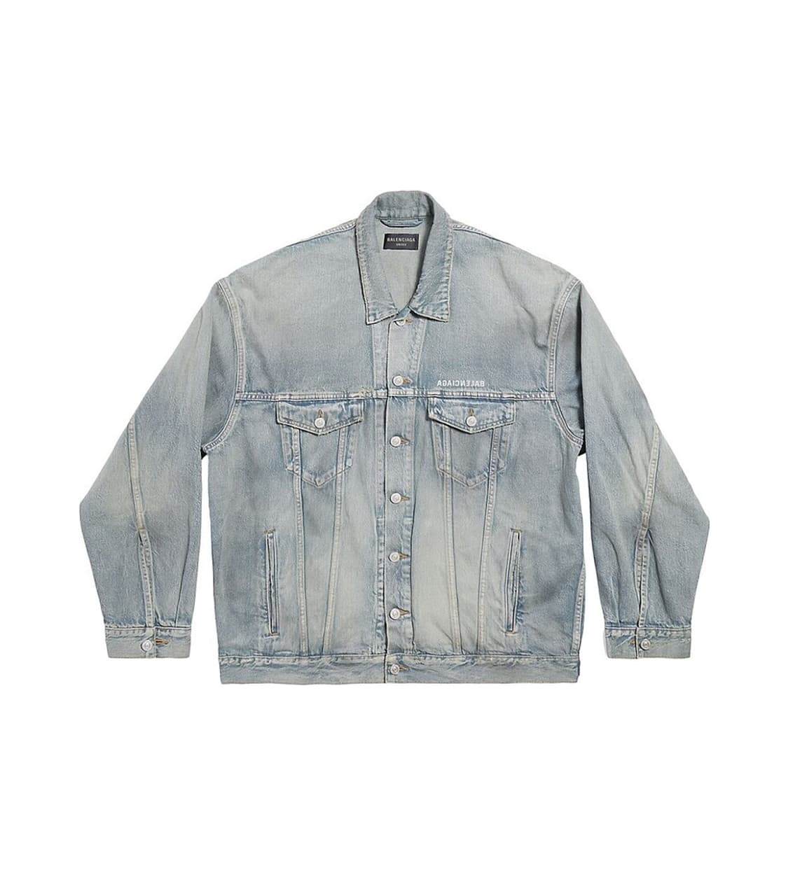 발렌시아가 미러 로고 재패니스 데님 트러커 자켓 상품이미지1