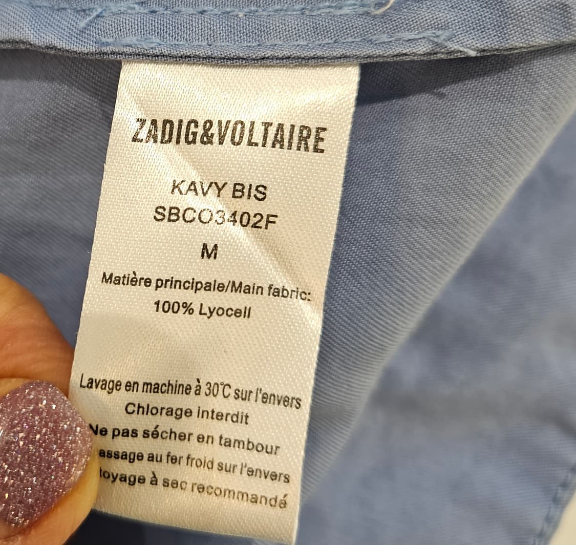 자딕앤볼테르 스컬 자수 여성 데님 자켓 M 상품이미지10