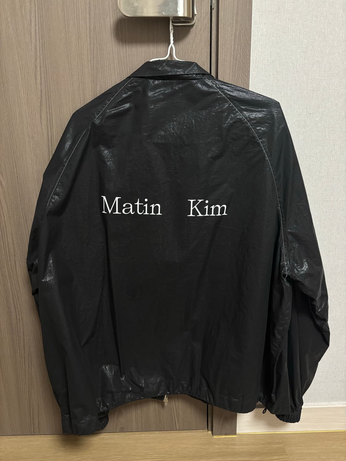 마뗑킴 로고 코팅 점퍼 상품이미지1