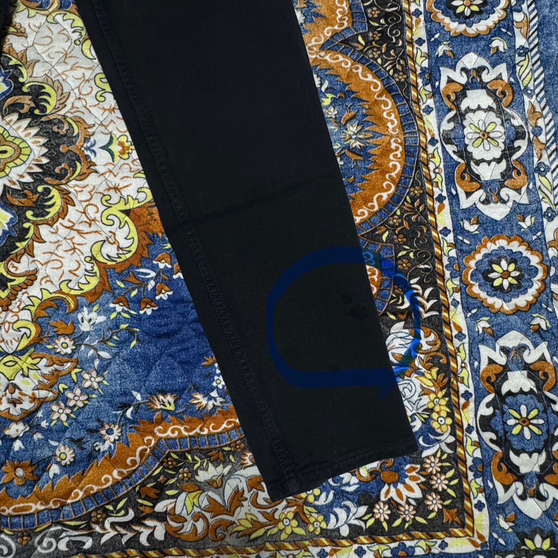 빈티지 90s USA 리바이스 실버탭 루즈 블랙 데님 팬츠 상품이미지9