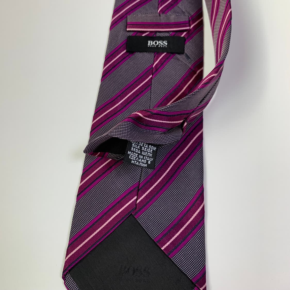 휴고보스(HUGO BOSS) 스트라이프 넥타이 명품 최상급 A+ 상품이미지7