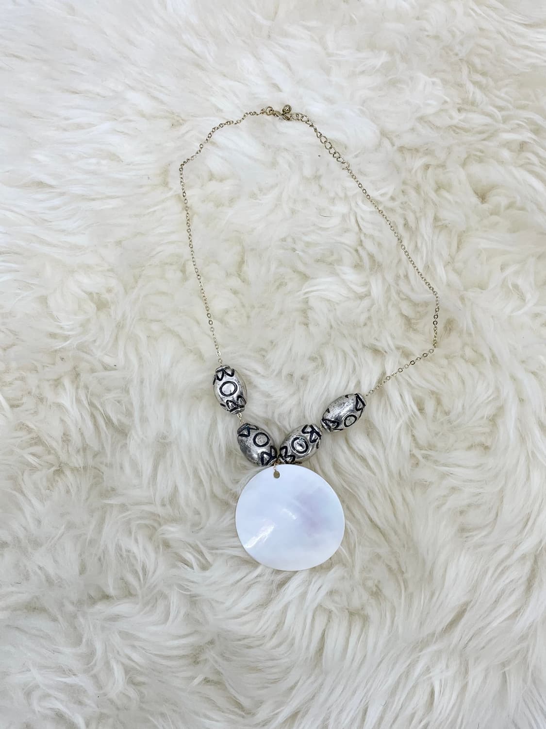 오리엔탈 자개 드롭 네크리스 상품이미지3