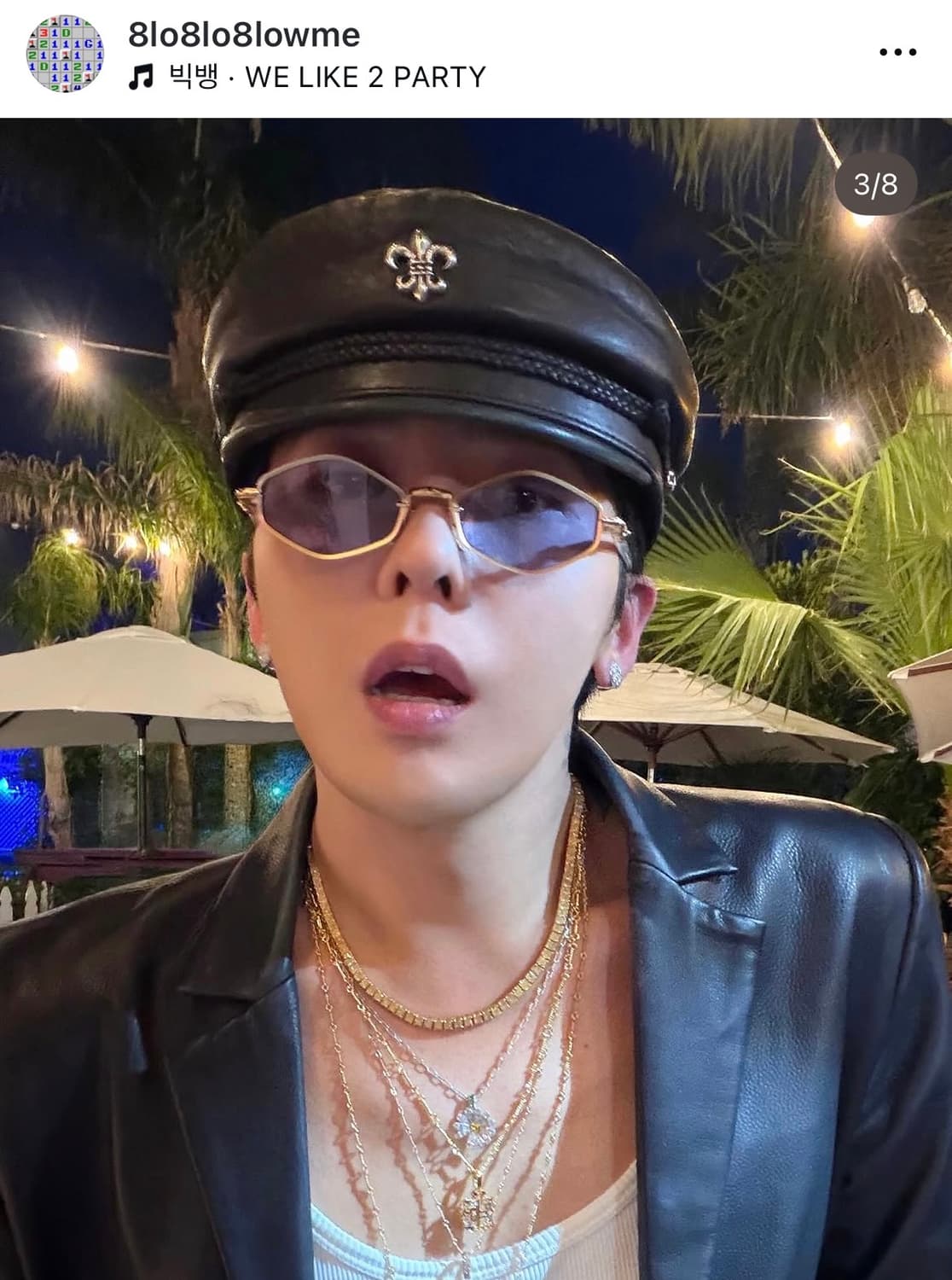 크롬하츠 레더 뉴스보이 캡 상품이미지3