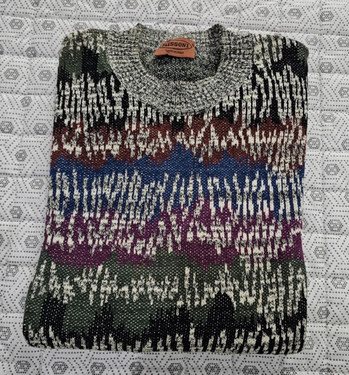 미쏘니 패턴 니트100 상품이미지2