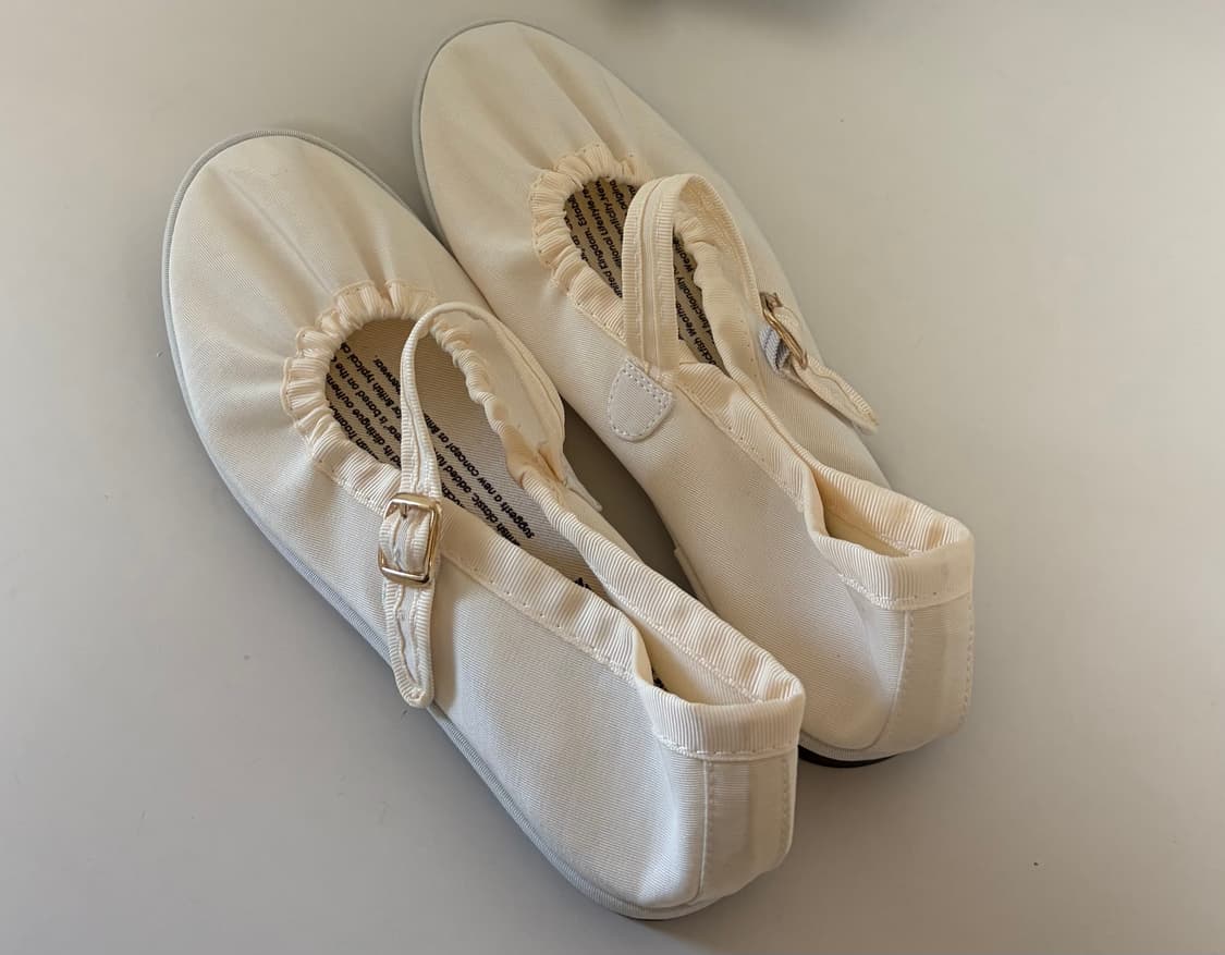 상태좋음) 락피쉬 웨더웨어 스크런치 메리제인 크림 상품이미지3