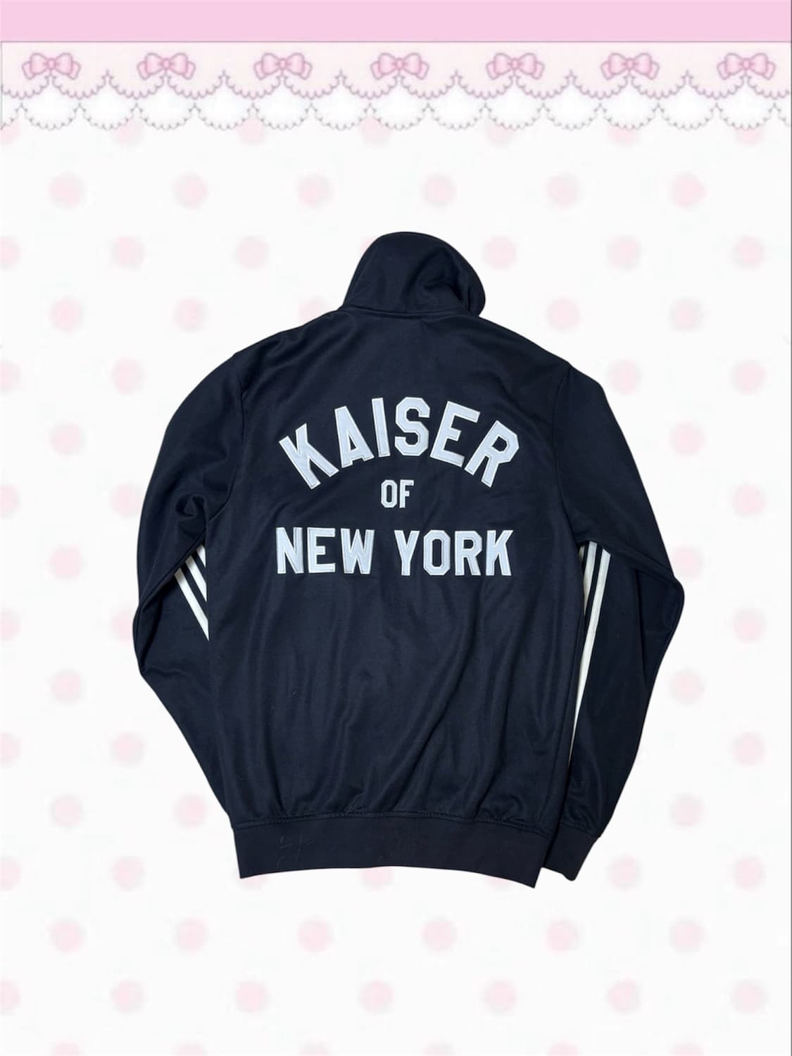 빈티지 아디다스 넘버 6 삼선 블랙 져지 뉴욕 kaiser 상품이미지2