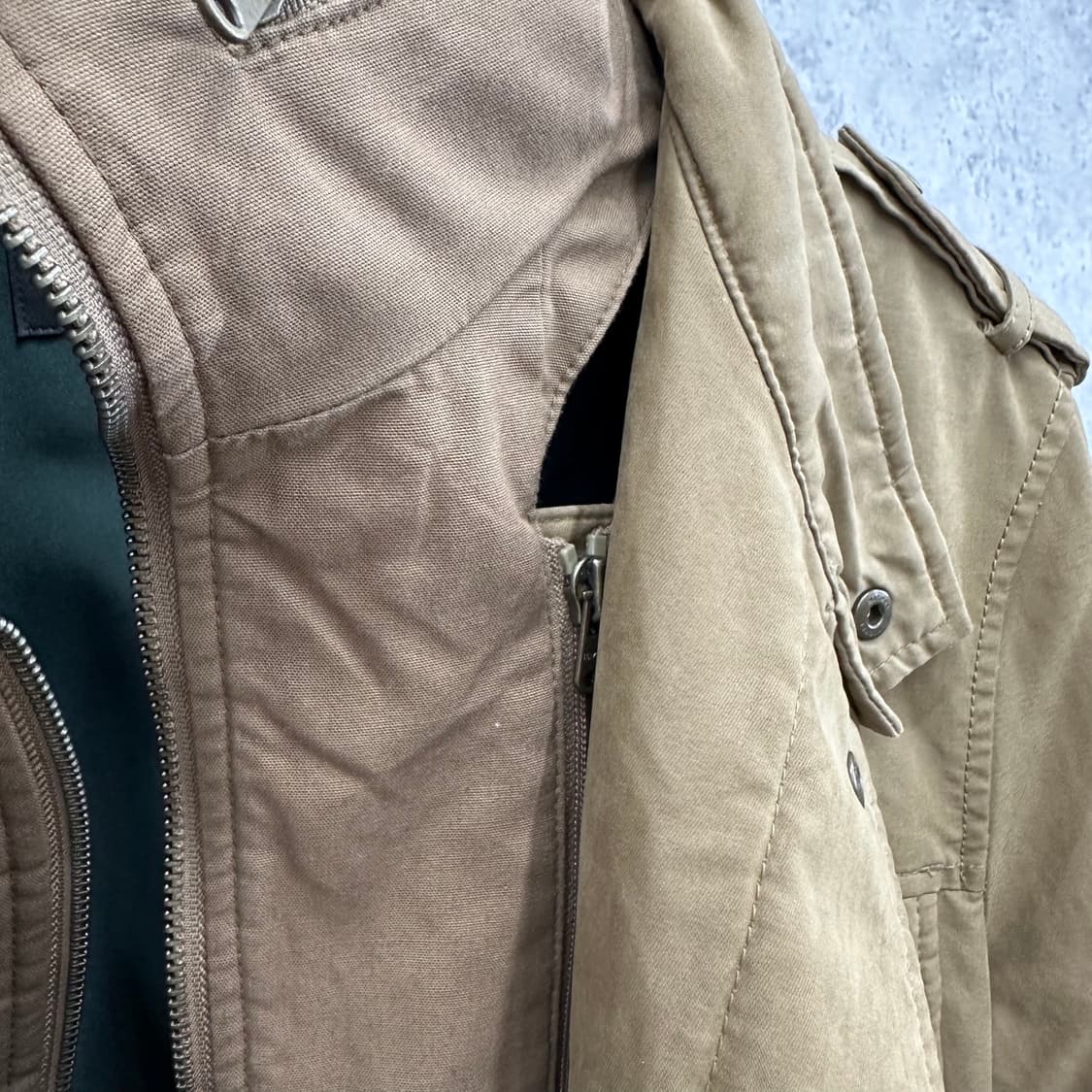 95 헤지스 남자 유틸리티 누빔 자켓 상품이미지7