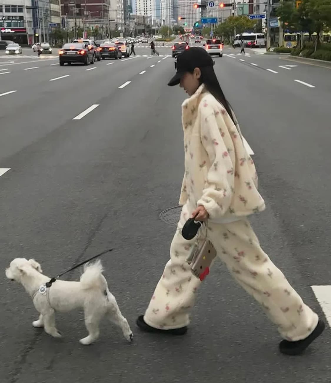 [새상품] 튜드먼트 플로럴 플리스 팬츠 아이보리 상품이미지9