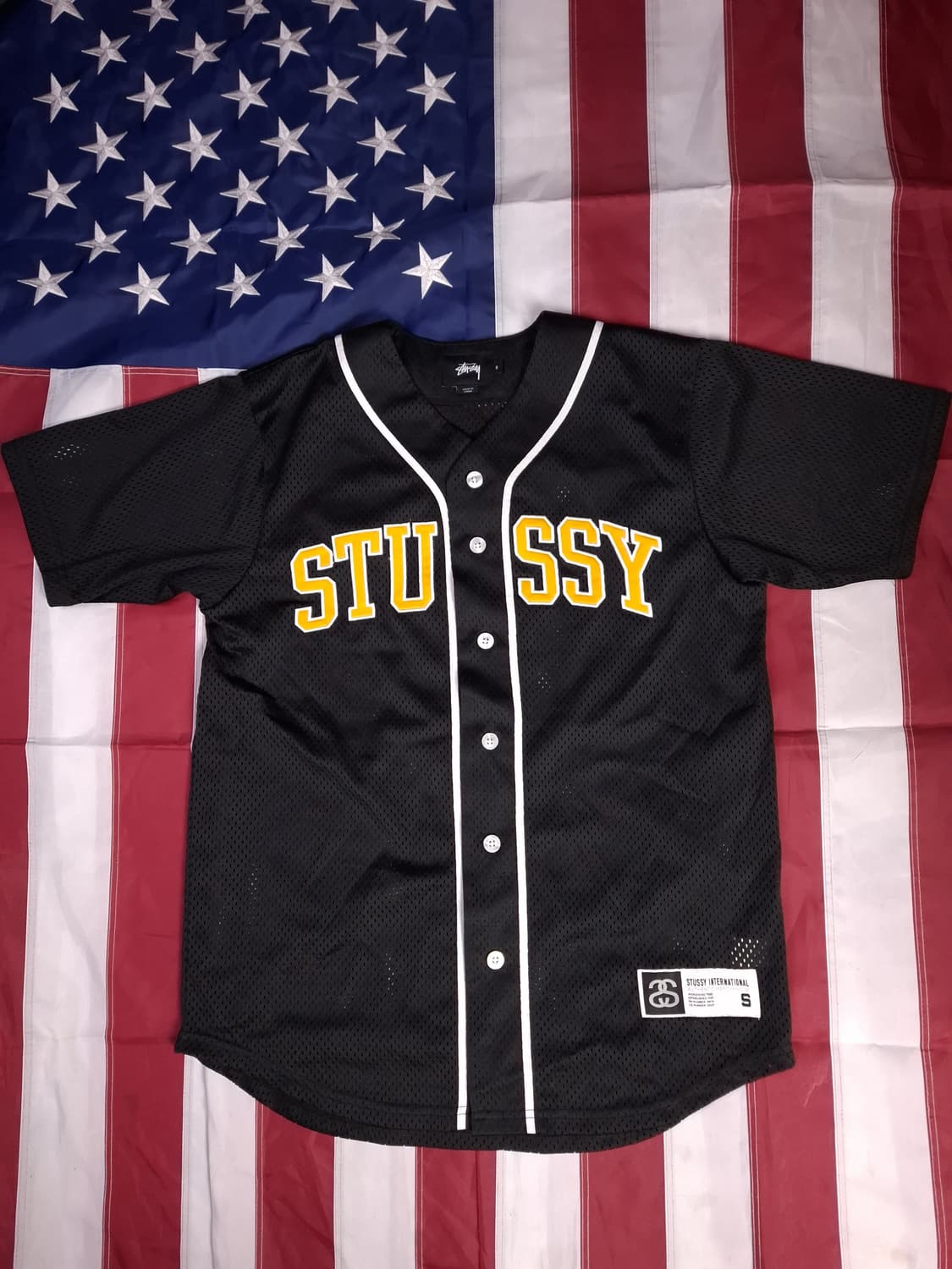 새제품 오리지날 스투시 메쉬 배이스볼 져지 상품이미지1