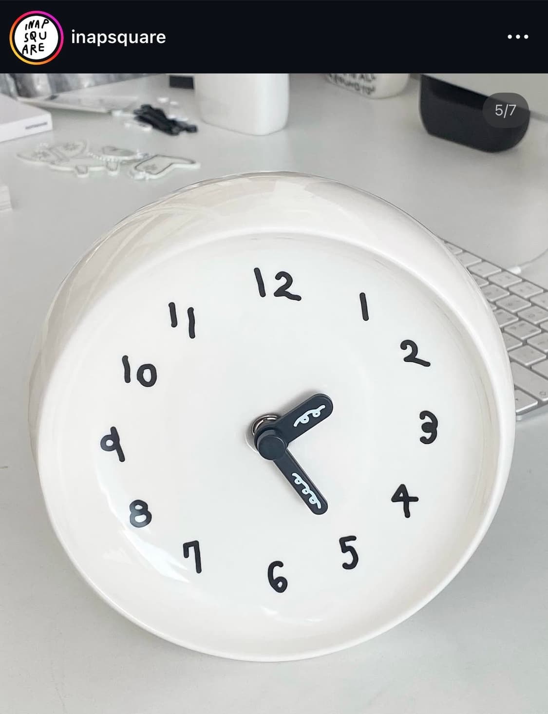 이나피스퀘어X비믹스 콜라보 한정판 벽시계 상품이미지2