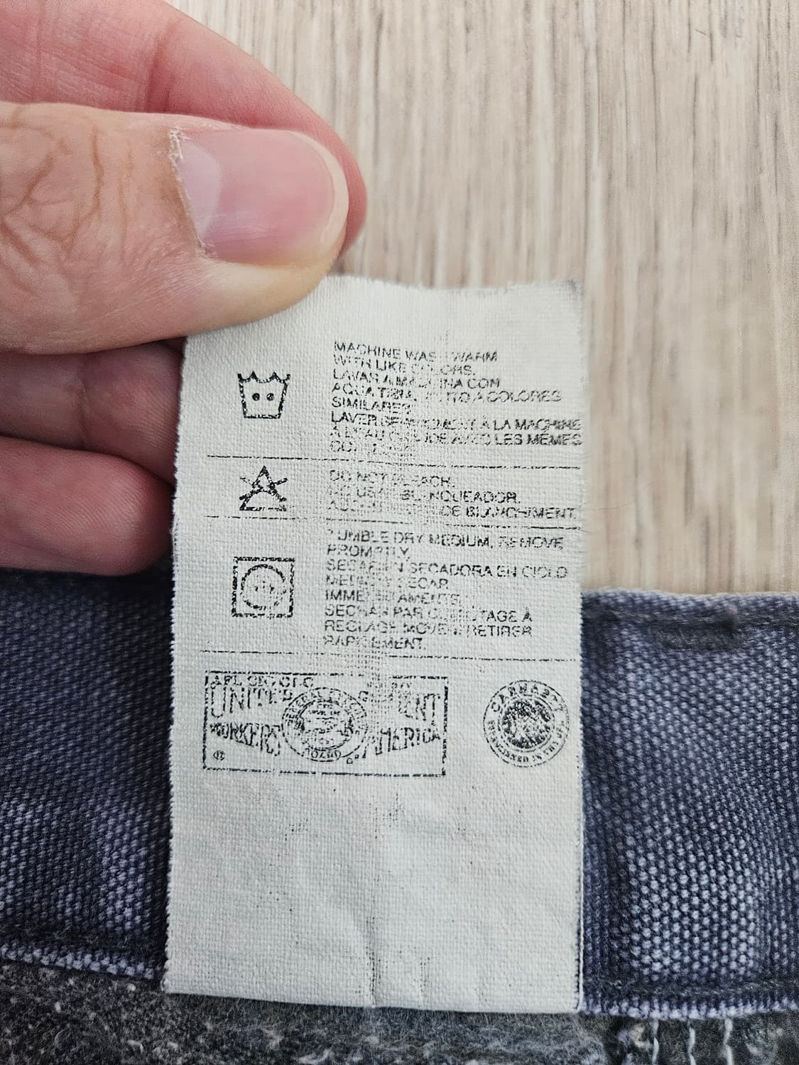 90s 칼하트 플란넬 싱글니 팬츠 상품이미지5