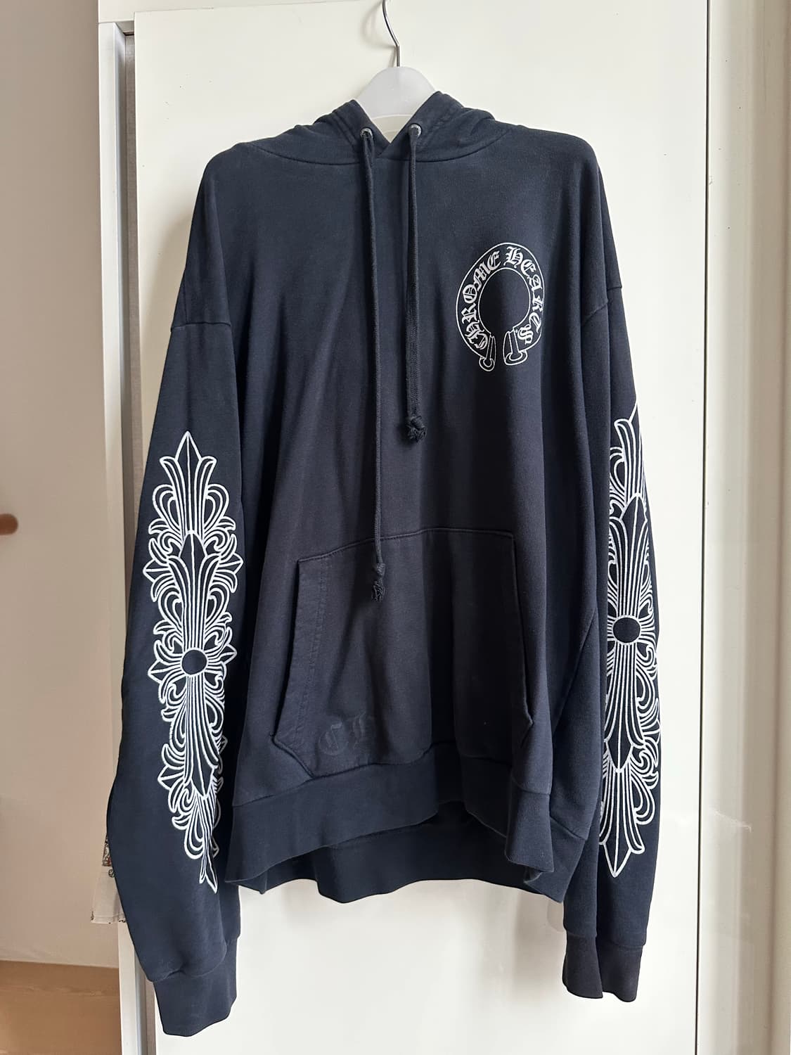 Chrome Hearts 크롬하츠 플로랄 말발굽 후드 블랙 S 상품이미지1