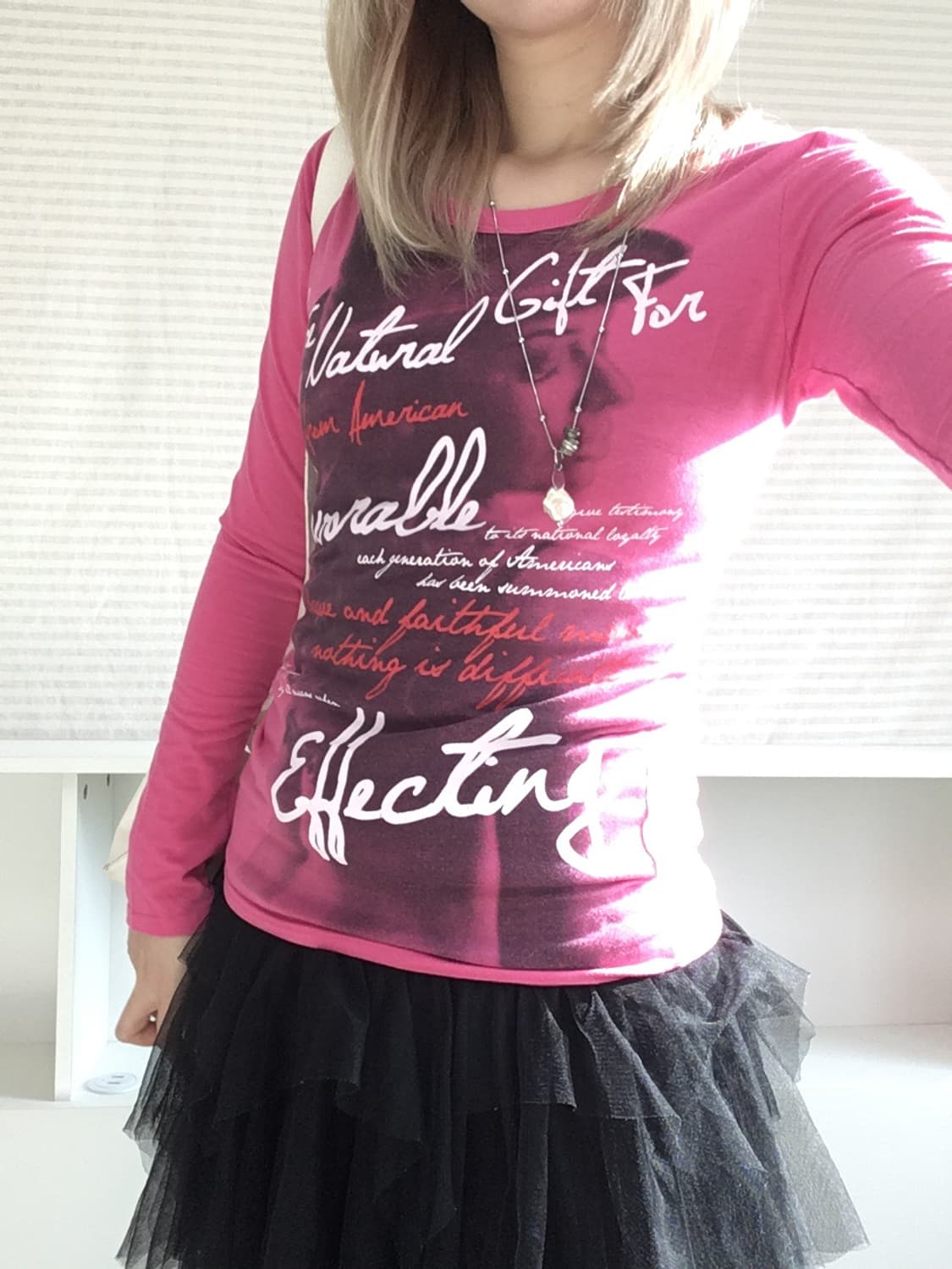 jpn vintage hot pink punk printing t 상품이미지2