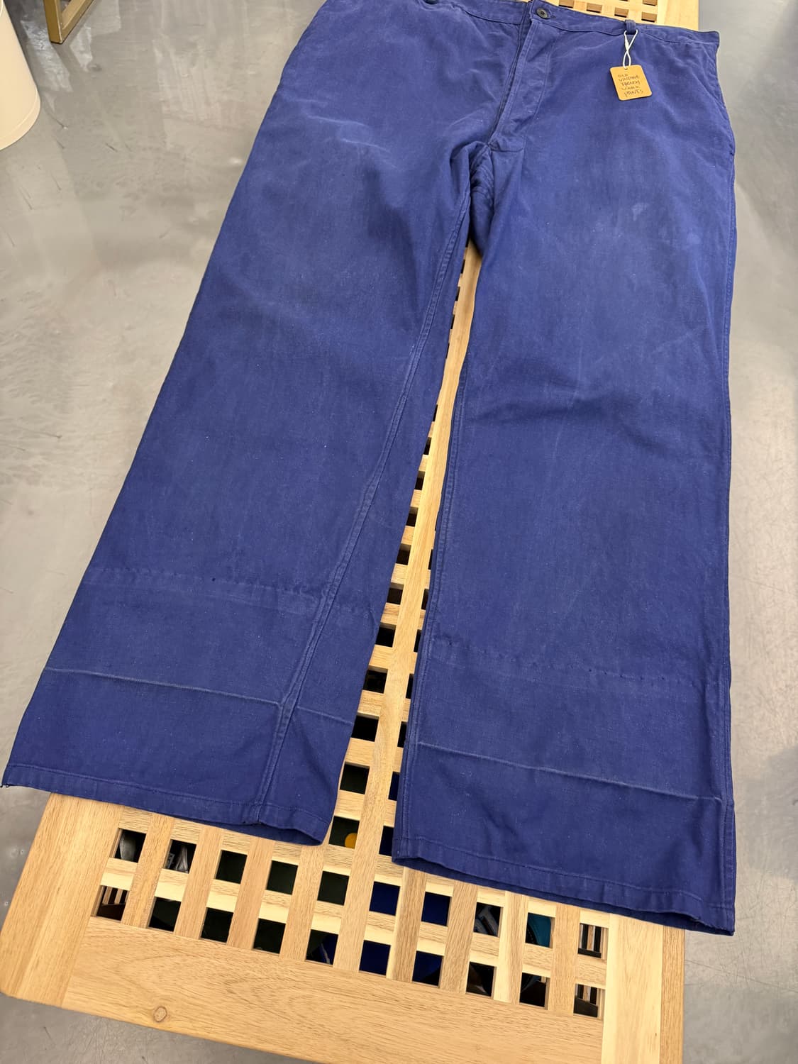 OLD EURO FADED WASHED NAVY 빈티지 프렌치워크팬츠 상품이미지6