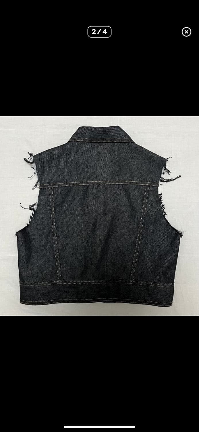Vintage 데님 조끼 상품이미지2