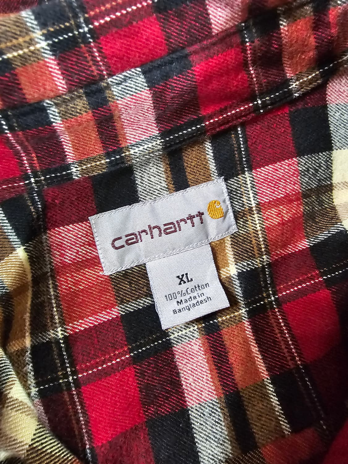 [XL] Carhartt 칼하트 빈티지 플란넬 체크 셔츠 자켓 레귤러핏 상품이미지7