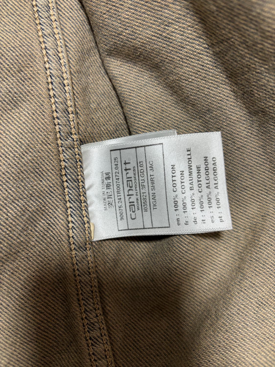 칼하트 wip 오버핏 데님 셔츠  상품이미지4